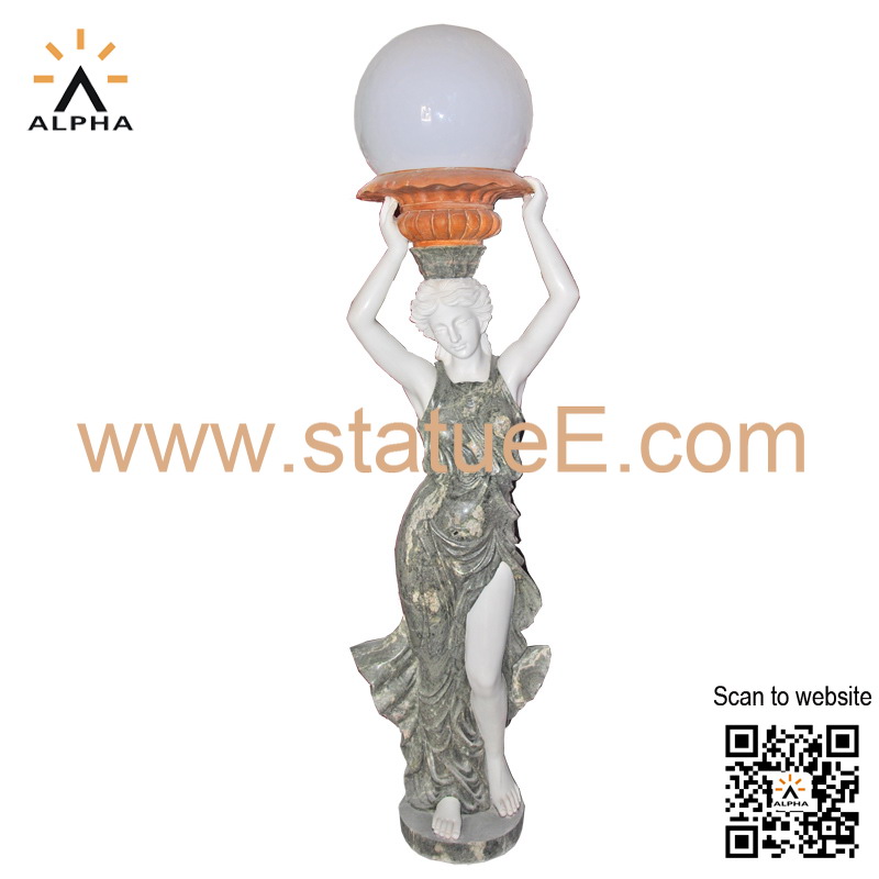 marble lamp statue